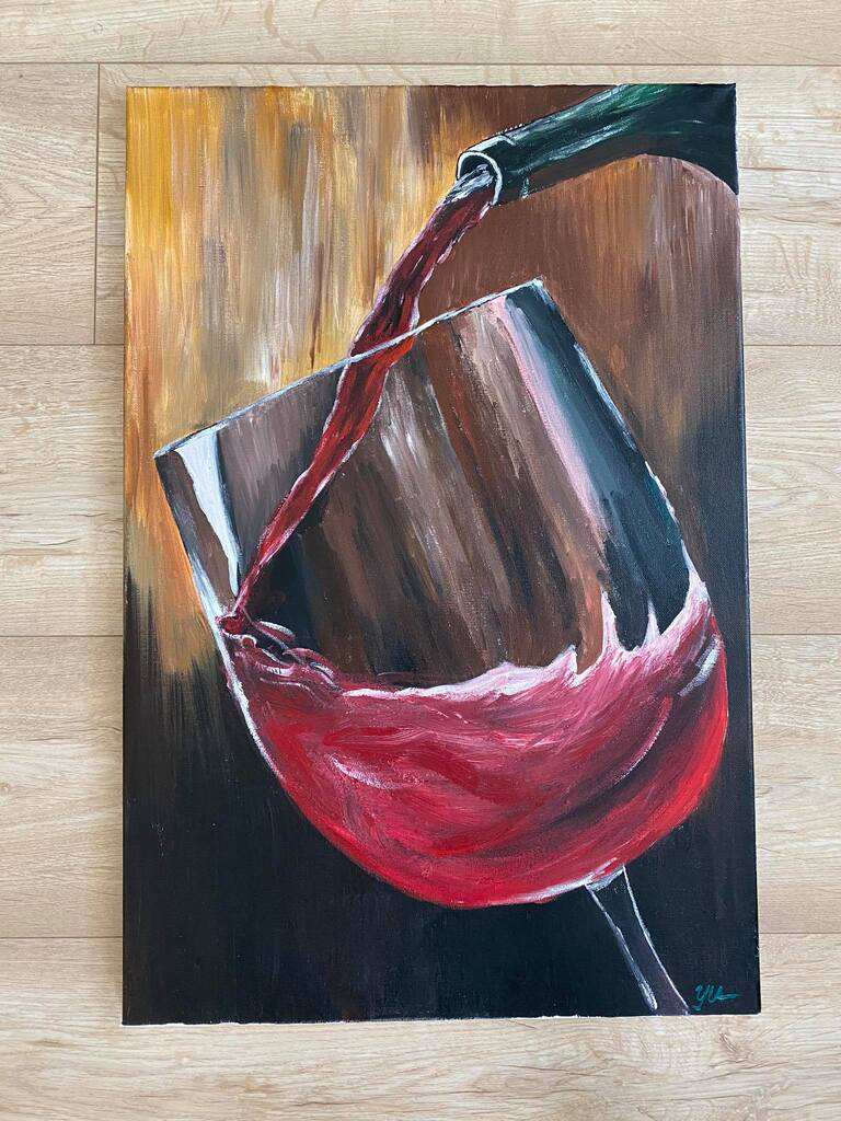 wine painting